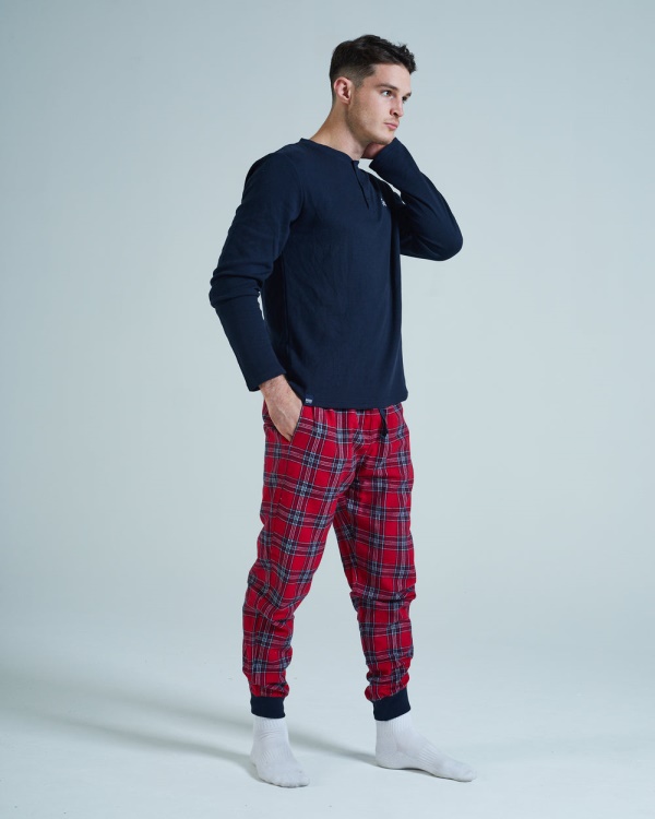Simon Loungeset Red Tartan Diesel Tartan