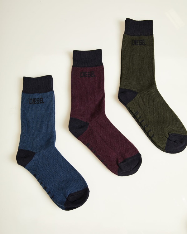 Vincent Socks Navy Multi Diesel