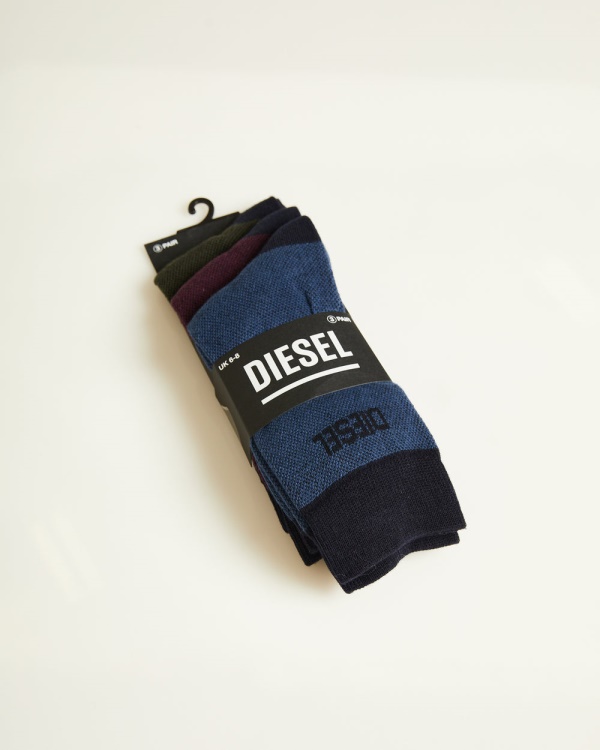 Vincent Socks Navy Multi Diesel