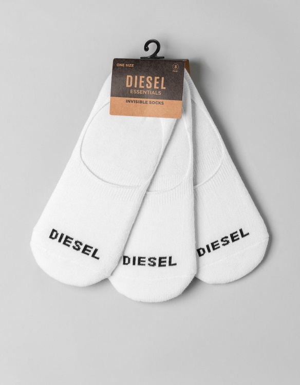 White Jimmy Invisible Socks Diesel