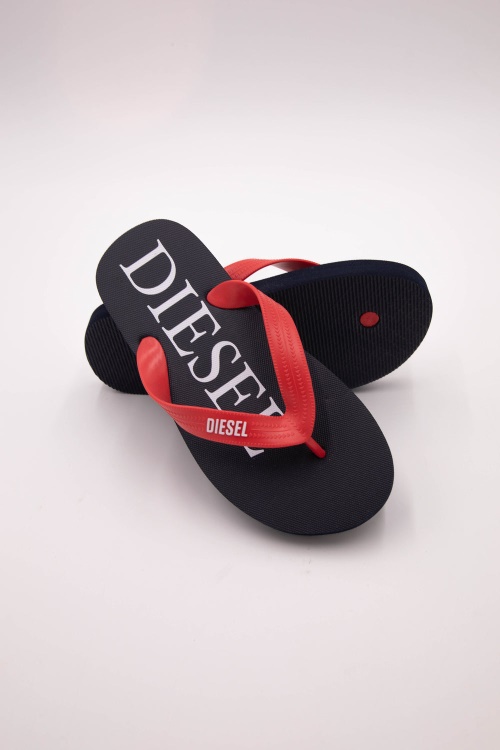 Diesel Miller Flip Flops Navy