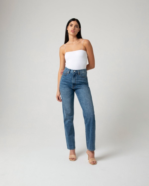 Diesel Kendra Straight Leg Dark Blue