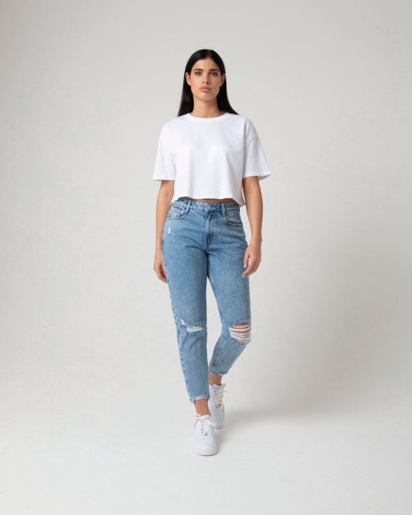 Florrie Mom Jean Light Blue Diesel