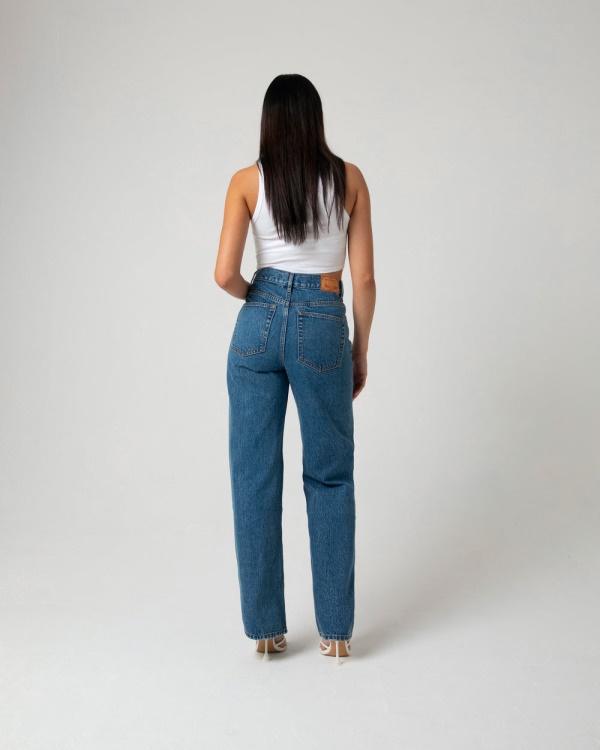 Diesel Cara Wide Leg Dark Blue