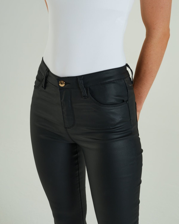 Black Kayla Mr Skinny Leather Look Diesel