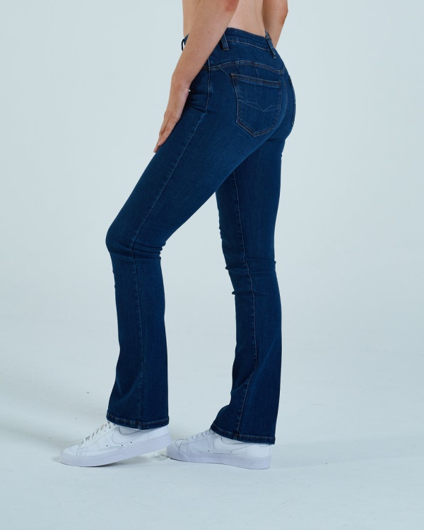 Gina High Rise Bootleg Blue Diesel