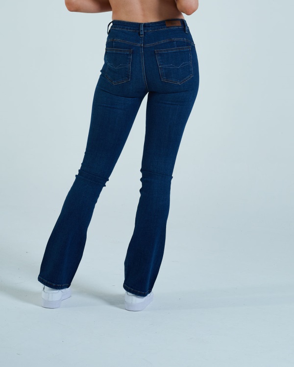 Gina High Rise Bootleg Blue Diesel