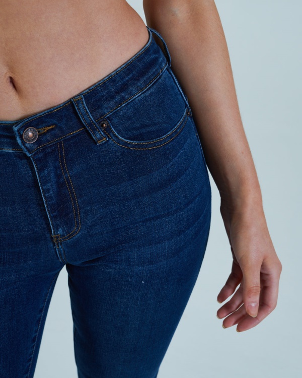 Gina High Rise Bootleg Blue Diesel