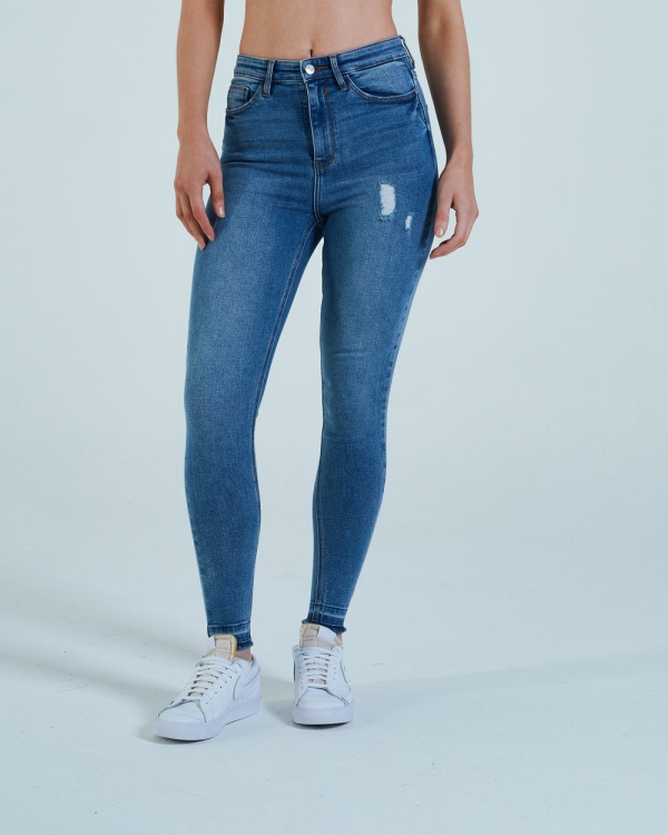 Jessica Hr Skinny Vintage Diesel Blue