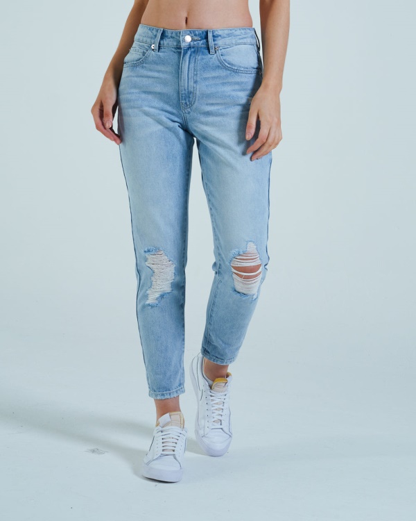 Diesel Florrie Mom Jean Vintage Light Blue