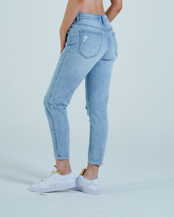 Diesel Florrie Mom Jean Vintage Light Blue