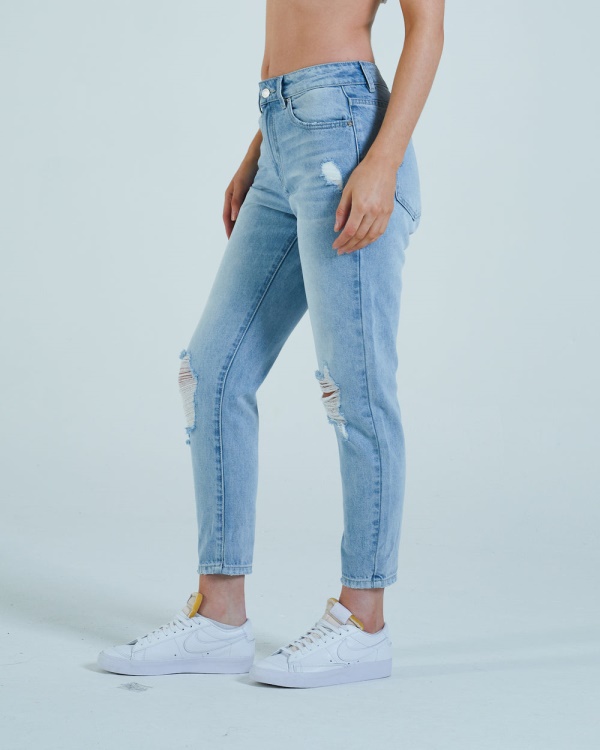 Diesel Florrie Mom Jean Vintage Light Blue