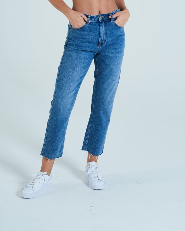 Diesel Taylor Straight Leg Medium Blue Wash