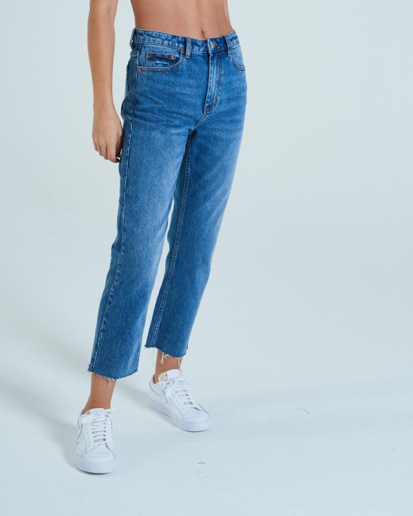 Diesel Taylor Straight Leg Medium Blue Wash