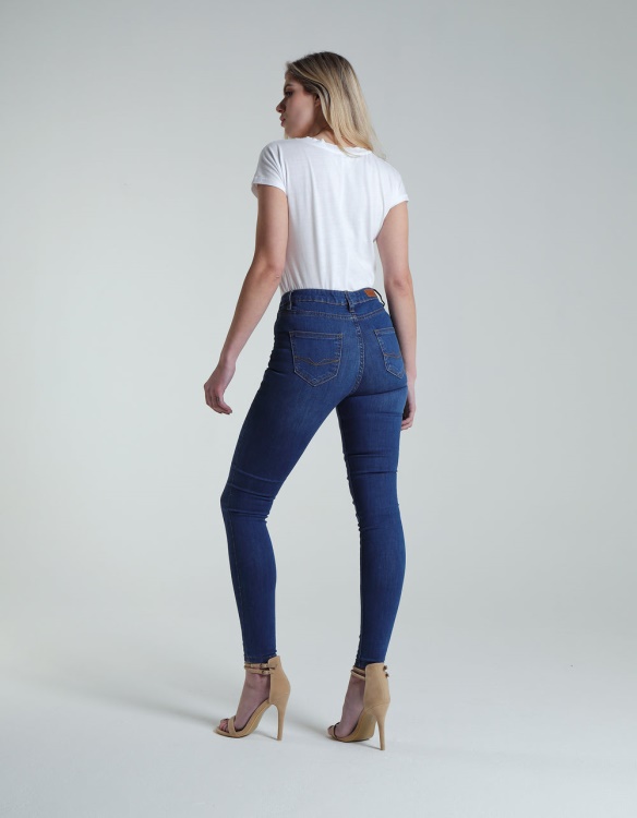 Kayla Mid Rise Skinny Medium Blue Diesel