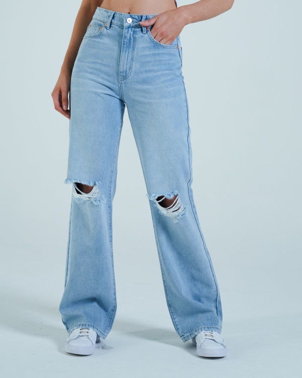 Diesel Cara Wide Leg Sky Blue