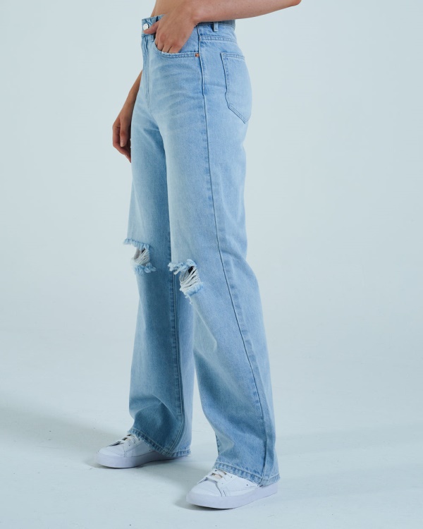 Diesel Cara Wide Leg Sky Blue