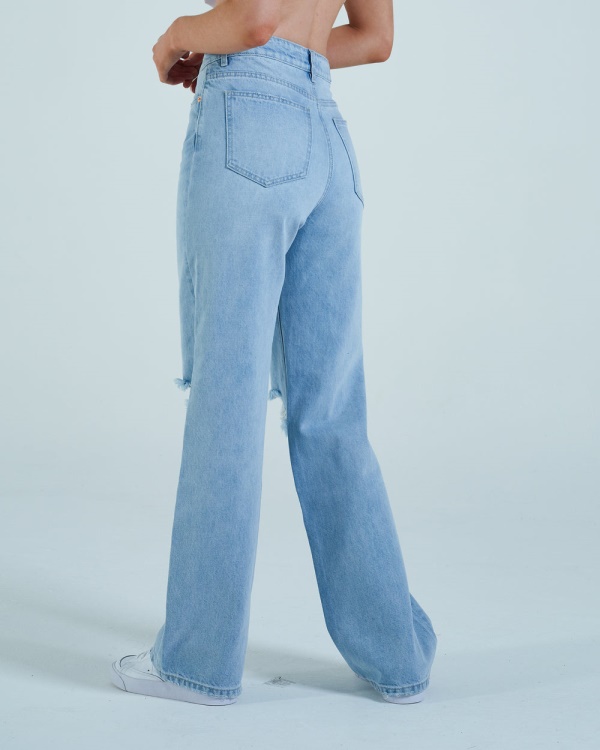 Diesel Cara Wide Leg Sky Blue