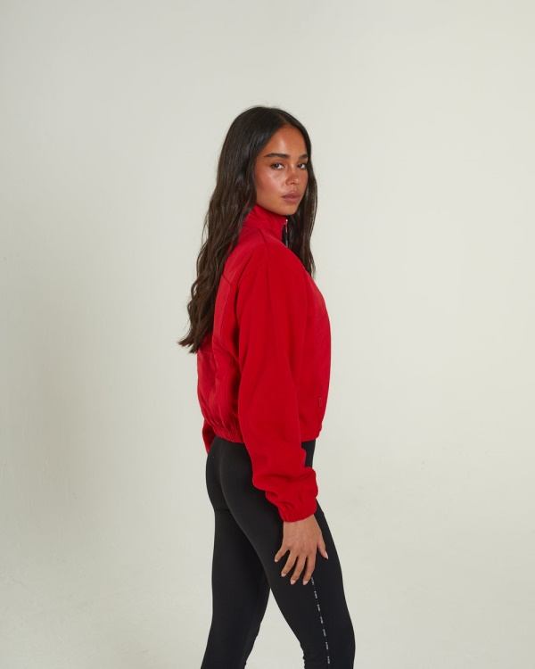 Jacklyn Fleece Half Zip Tango Red Diesel
