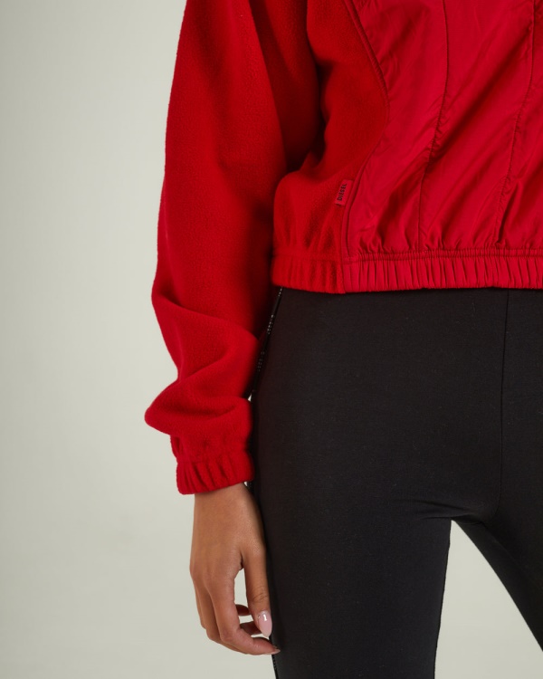 Jacklyn Fleece Half Zip Tango Red Diesel