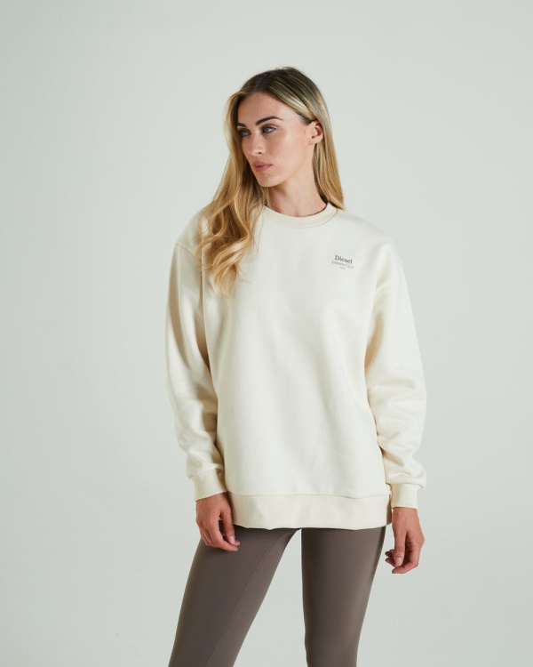 White Ivory Tessie Sweater Vanilla Diesel