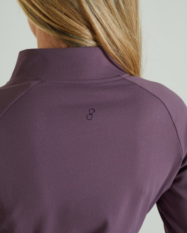 Purple Diesel Unwind Half Zip Heather Purple