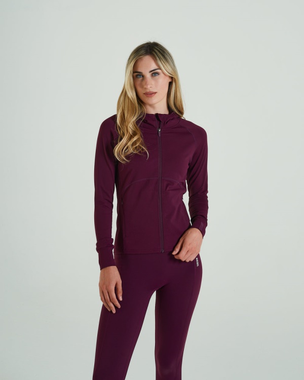 Diesel Candid Hood Zipper Grape Purple