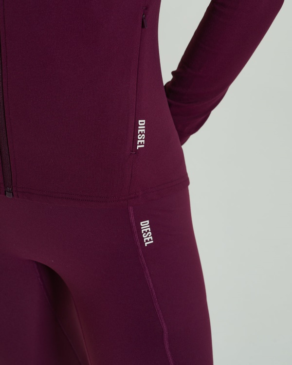 Diesel Candid Hood Zipper Grape Purple