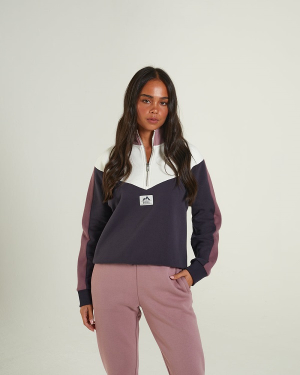 Purple Hayden Half Zip Multi-Purple Diesel