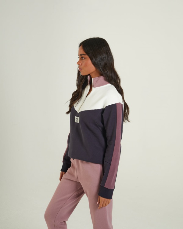 Purple Hayden Half Zip Multi-Purple Diesel