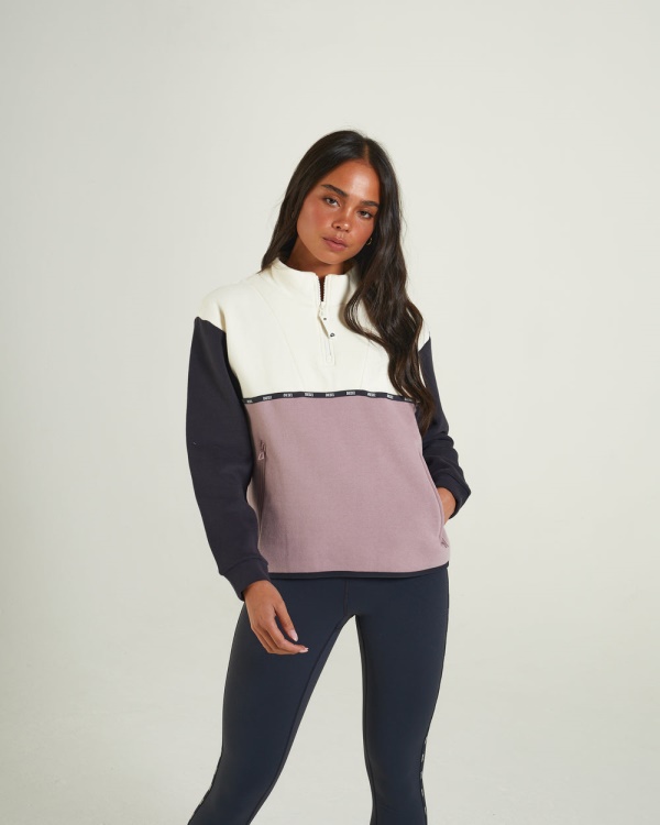 Marta Half Zip Multi Diesel Pink