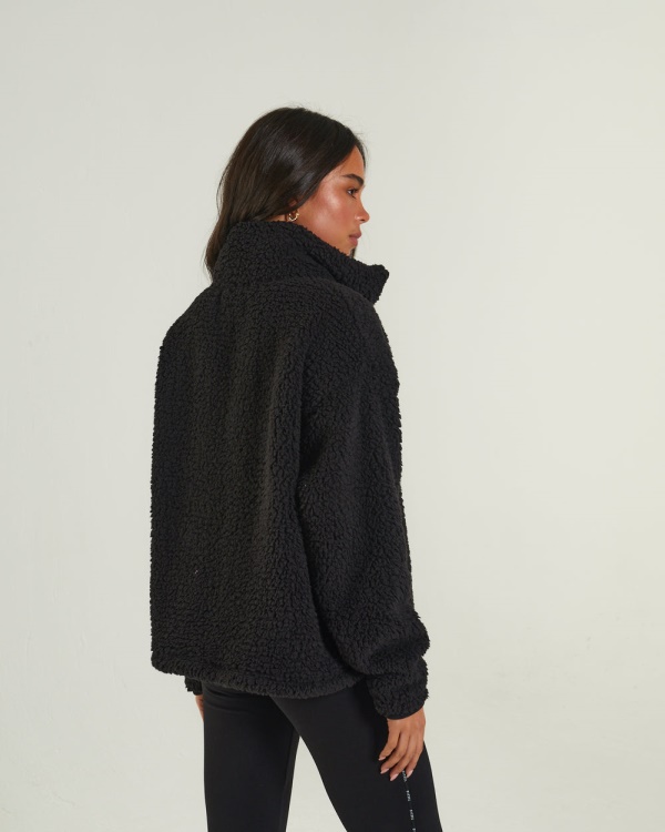 Diesel Kylie Fleece Half Zip Black