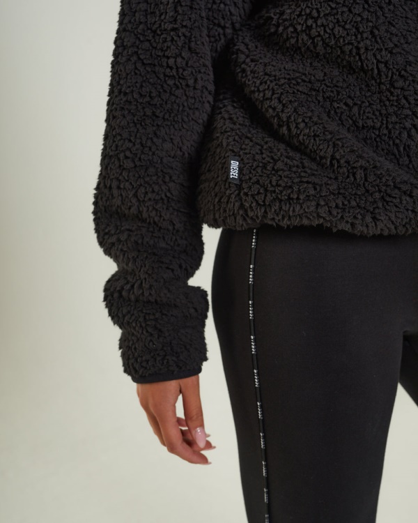 Diesel Kylie Fleece Half Zip Black
