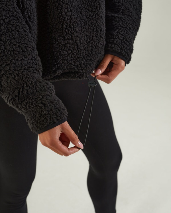 Diesel Kylie Fleece Half Zip Black