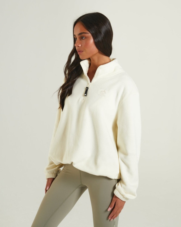 Harley Fleece Half Zip Cream Diesel Ivory