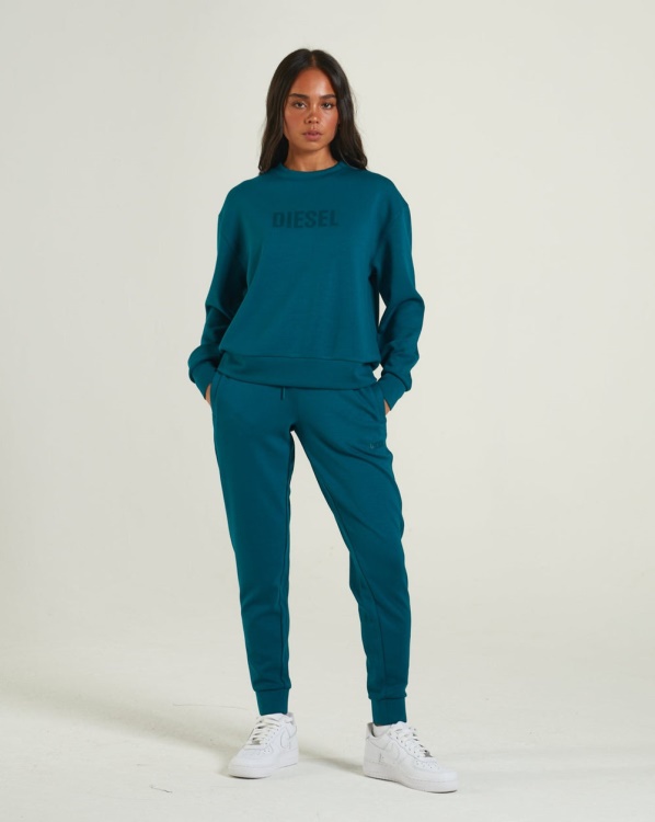 Green Rue Sweater Teal Green Diesel