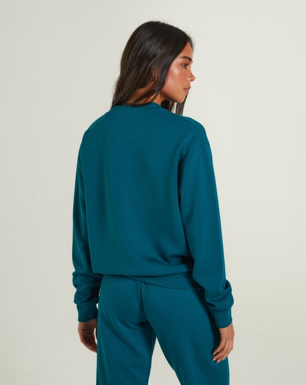 Green Rue Sweater Teal Green Diesel