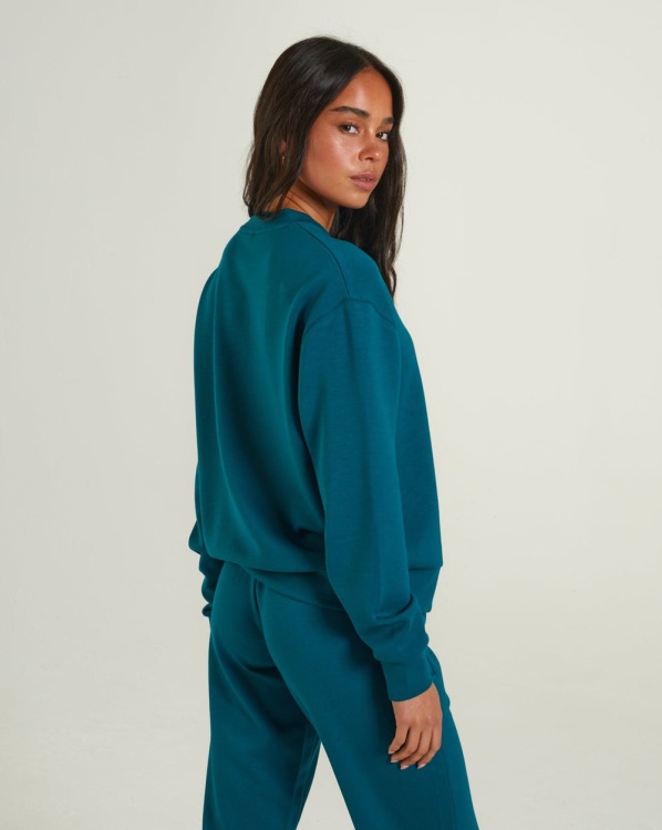 Green Rue Sweater Teal Green Diesel