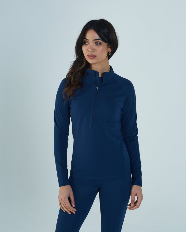 Diesel Thea Half Zipper Peacock Navy