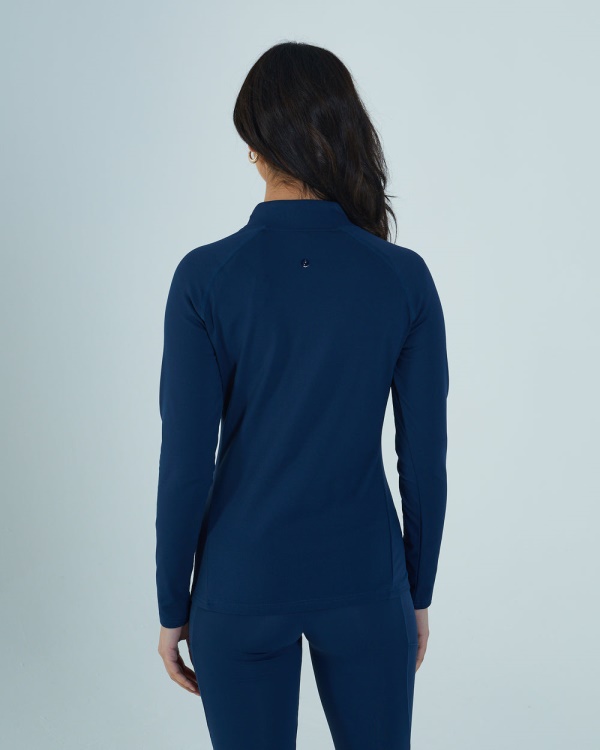 Diesel Thea Half Zipper Peacock Navy