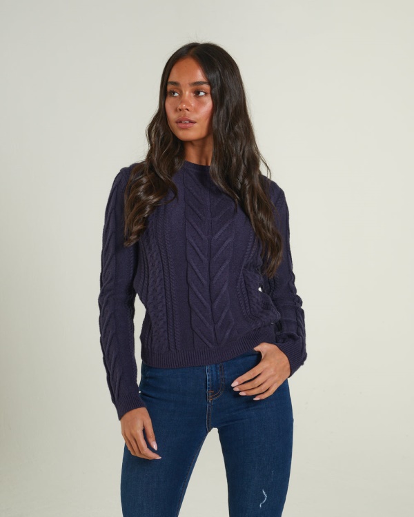 Isabeau Knit Navy Blue Diesel