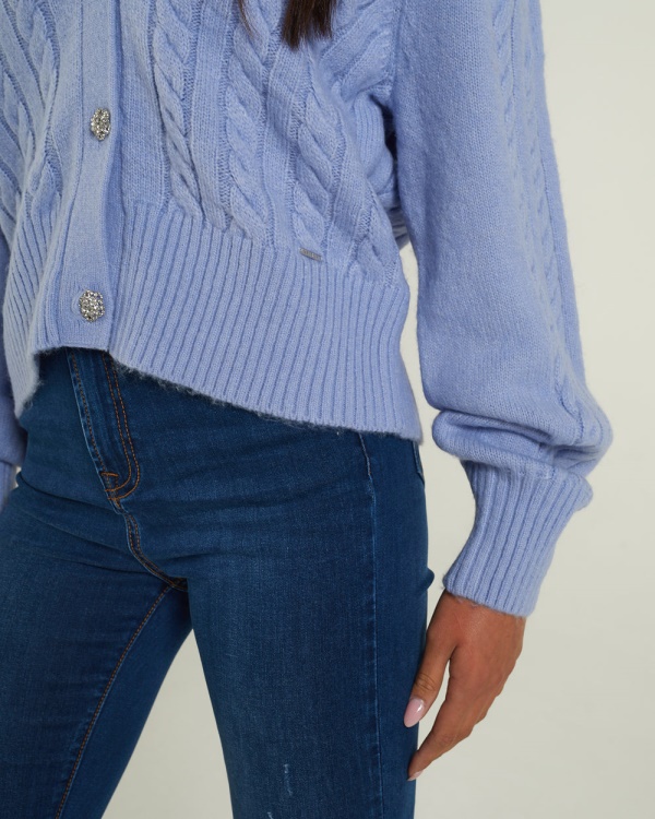 Abra Cardigan Dusky Diesel Blue