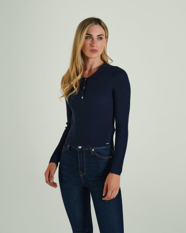 Roslyn Knit Navy Blue Diesel