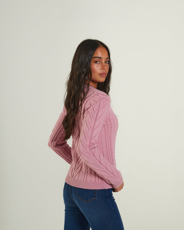 Isabeau Knit Polignac Pink Diesel