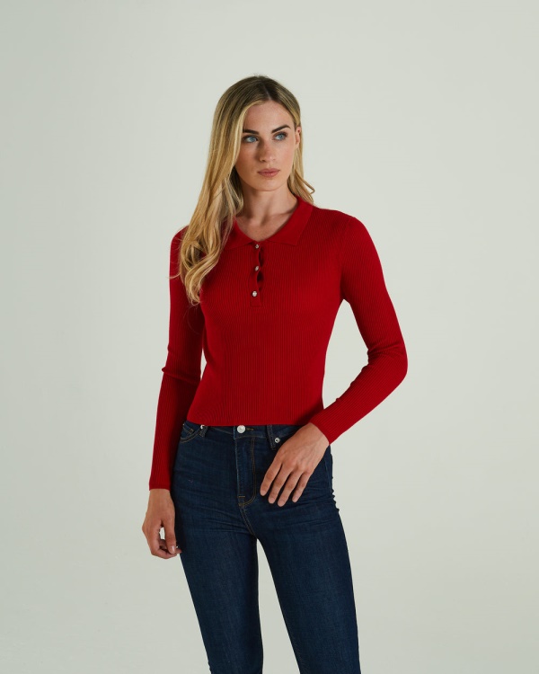 Red Roslyn Knit Tango Red Diesel