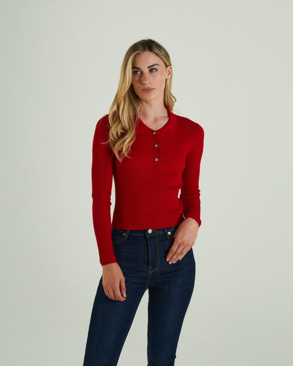 Red Roslyn Knit Tango Red Diesel