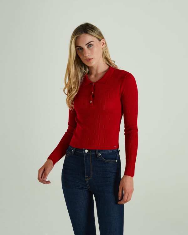 Red Roslyn Knit Tango Red Diesel