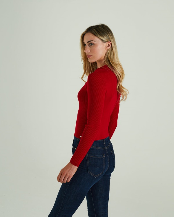 Red Roslyn Knit Tango Red Diesel