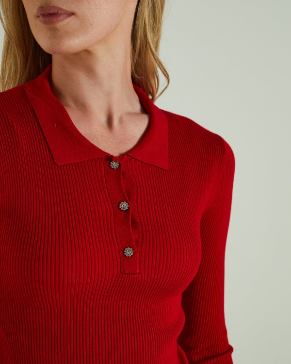 Red Roslyn Knit Tango Red Diesel