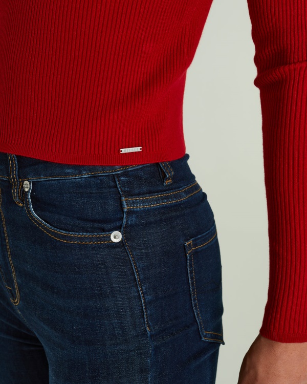 Red Roslyn Knit Tango Red Diesel